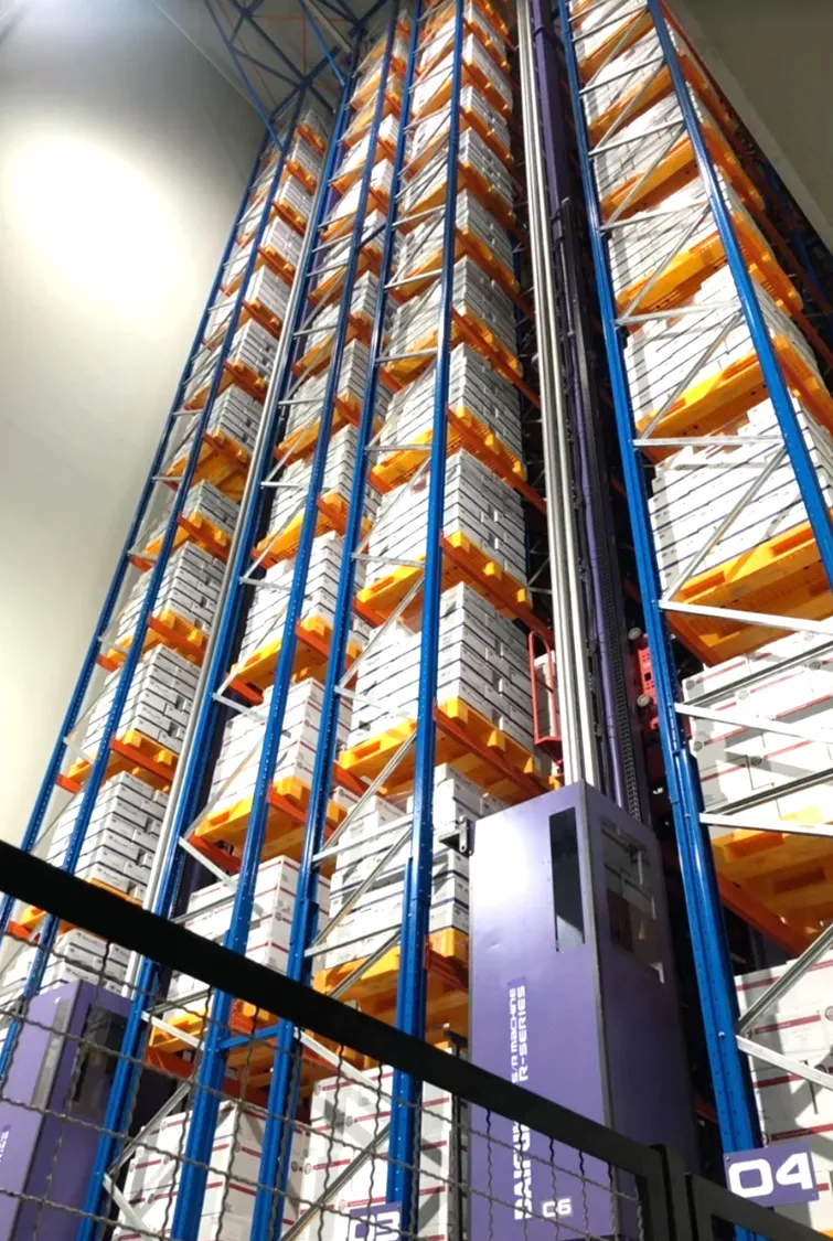 คลังสินค้าห้องเย็น SCGJWD จัดเก็บสินค้าด้วยระบบ ASRS
