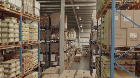 scgjwd-cambodia-warehouse คลังสินค้าของ SCGJWD กัมพูชา เก็บสินค้าได้เป็นจำนวนมาก